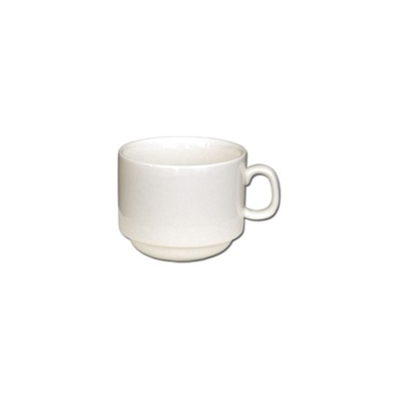 12x Olympia U102 3oz Cup Stacking Espresso Cups & Saucers Crockery