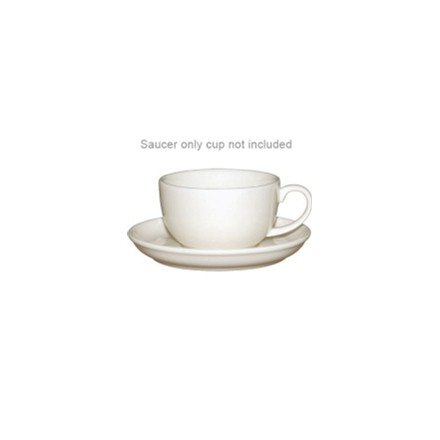 12x Olympia U113 10oz Saucer Cappuccino Cups & Saucers Crockery