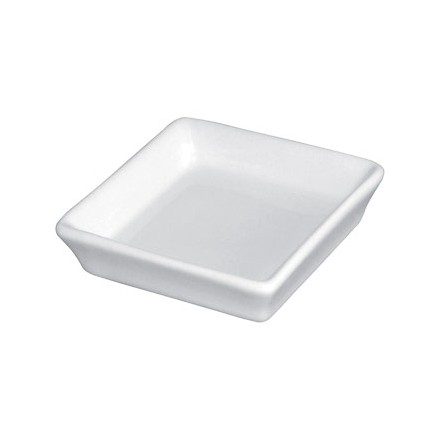 12x Olympia U180 80x80x20mm Flat Square Mini Crockery