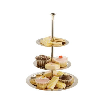 U802 3 Tier Stainless Steel Service Display Tray