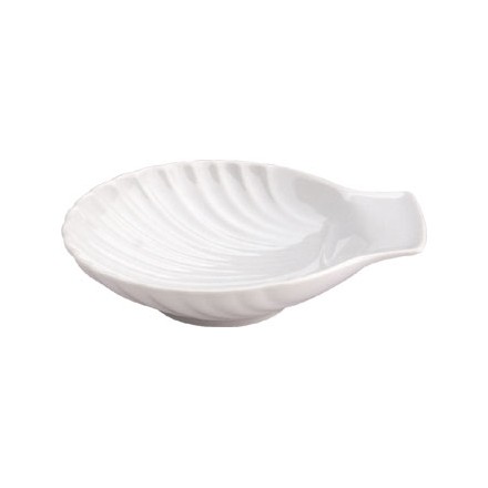 6x Olympia W420 5"/130mm Scallop Shell Plates