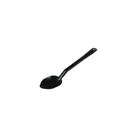 Kristallon W678 13"/330mm Plain Long Serving Spoon Black Polycarbonate Utensils