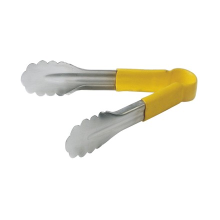 Catering Food Deli Serving Tong Colour Coded : Yellow 9.5"