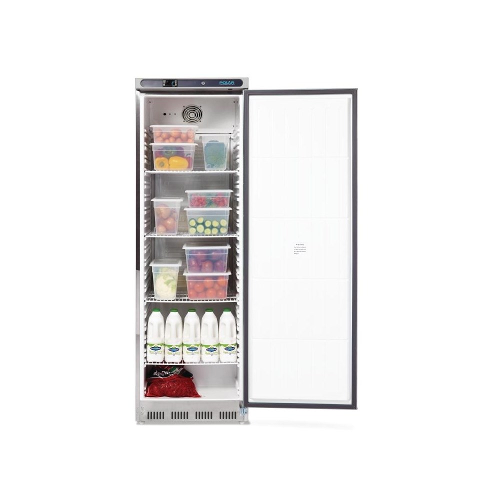 Polar CD082 Single Door Stainless Steel Fridge 400 Ltr