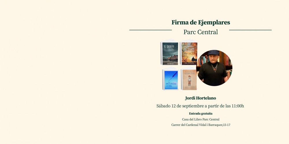 Signatura d’exemplars amb Jordi Hortelano