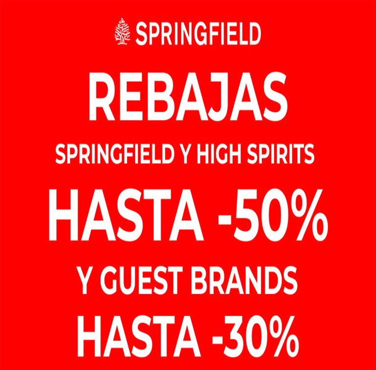 SPRINGFIELD: rebajas hasta el 50%