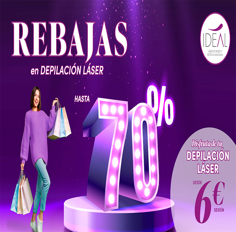 70% DE DESCUENTO EN DEPILACIÓN LÁSER