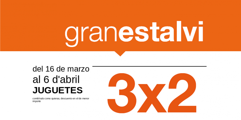 3x2 en juguetes en la app de Esclat