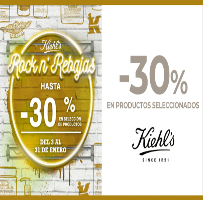 PRIMOR: hasta un 30% de descuento en la marca Kiehl's