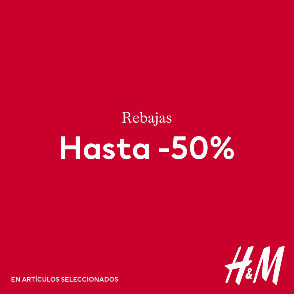 ¡Descuentos de hasta el 50% en H&M!