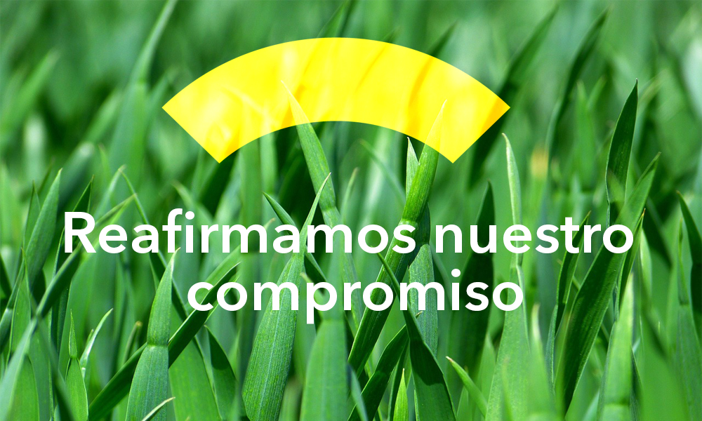 Reafirmamos nuestro compromiso