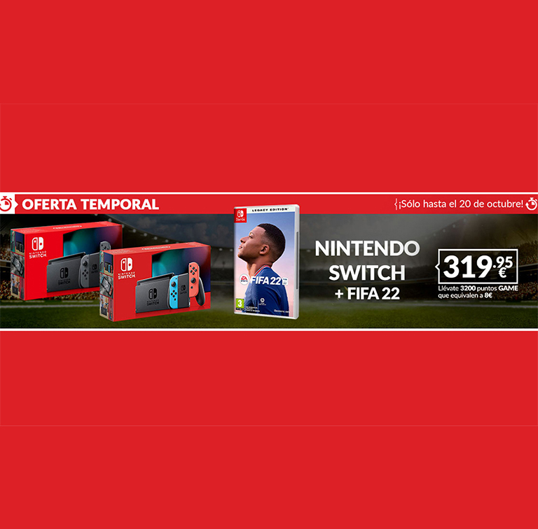 NINTENDO SWITCH + FIFA 22 POR 319,95€