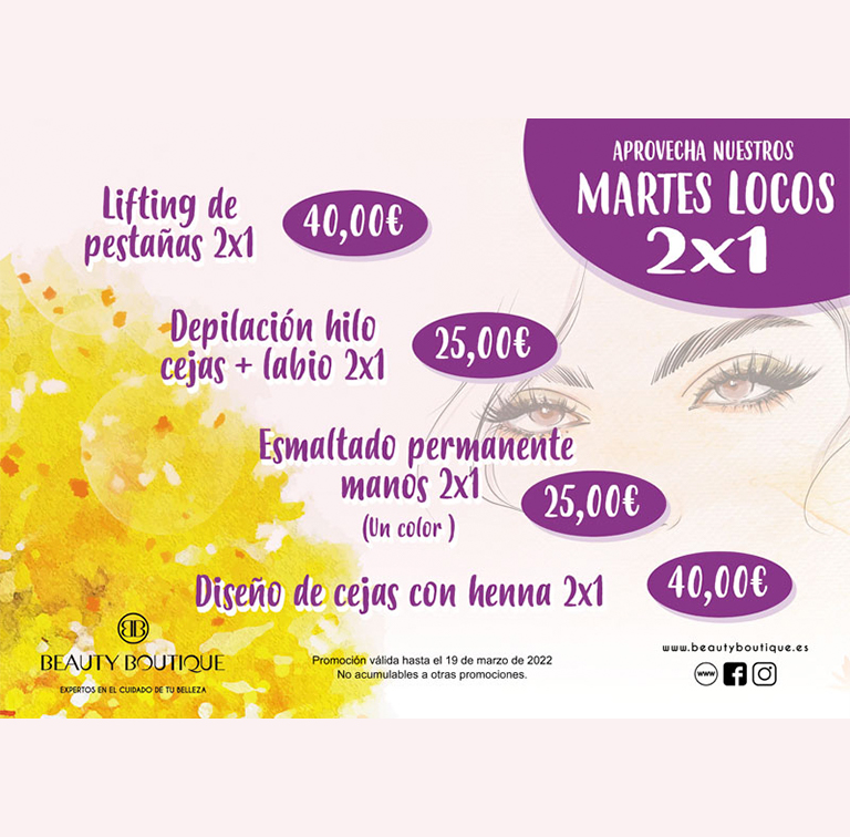 Promoción de otoño: Martes locos