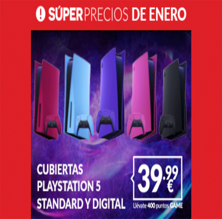 GAME: cubiertas PS 5 desde 39,99€