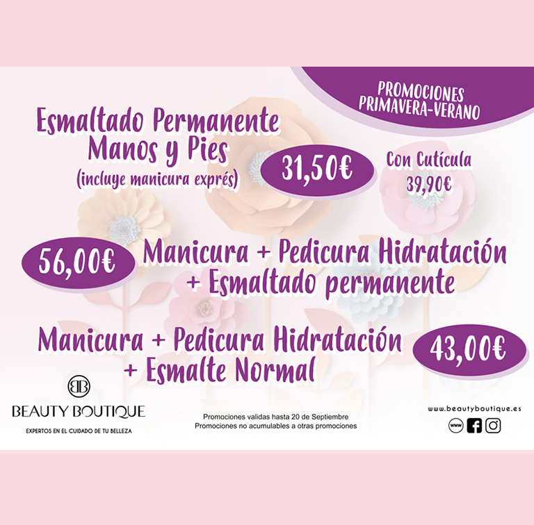 Promociones BEAUTY BOUTIQUE Manos y pies