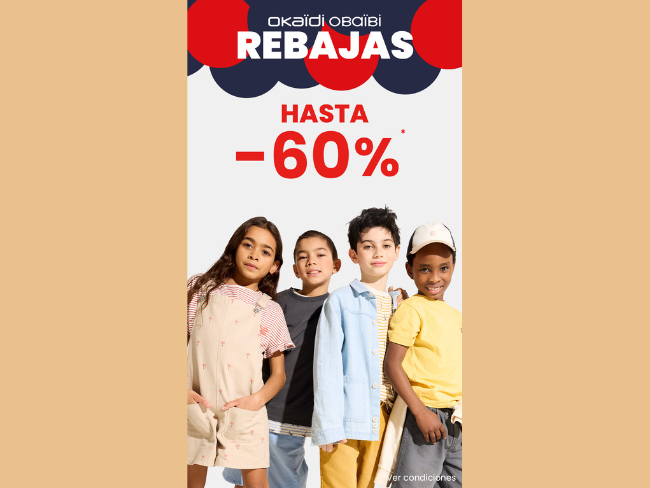-60% de descuento en Okaidi