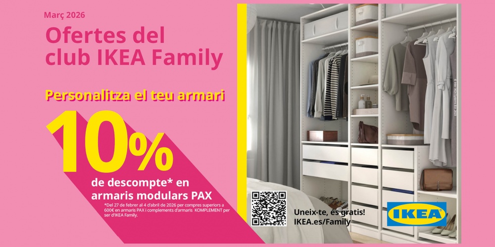 10% de descompte en armaris PAX