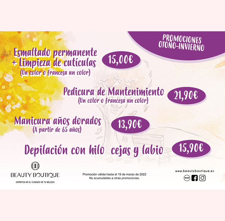 Promoción en Beauty Boutique