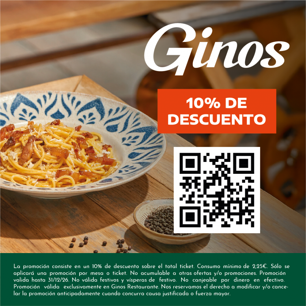 10% descuento en Ginos
