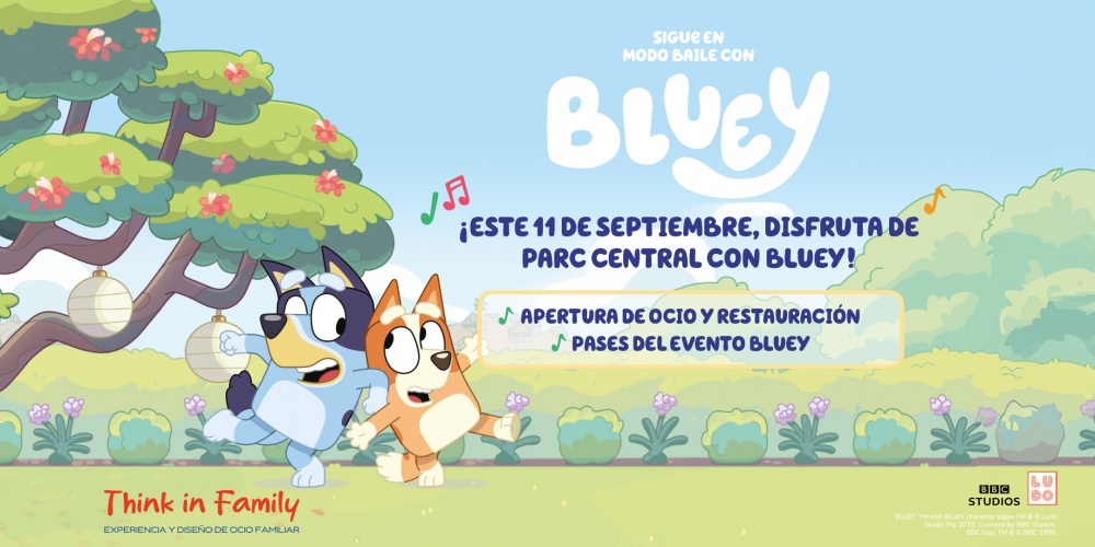 Ce 11 septembre, vivez Parc Central avec Bluey !
