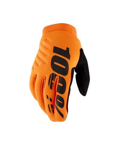 100%, BRISKER HANDSKAR, VUXEN, SVART ORANGE
