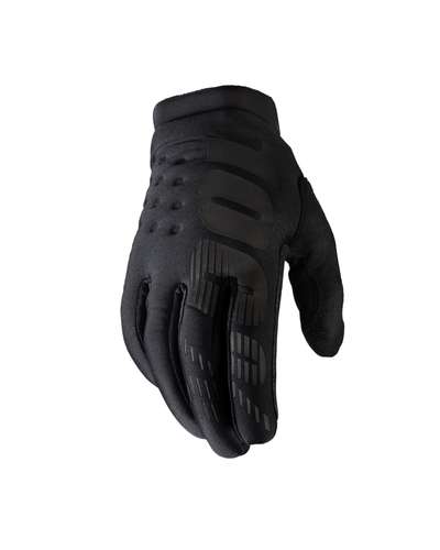 100%, brisker handskar, vuxen, svart