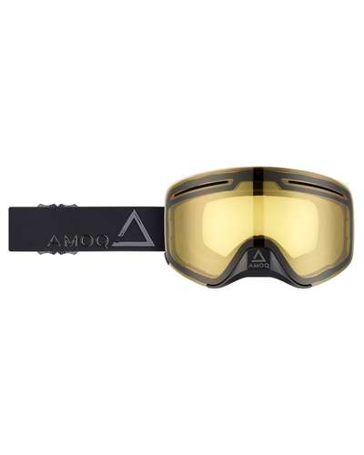 AMOQ Vision Vent+ Magnetic Skoterglasögon Blackout - Yellow