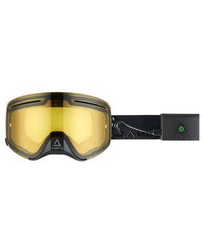 AMOQ Vision Vent+ Magnetic Skoterglasögon HEATED Blackout - Yellow
