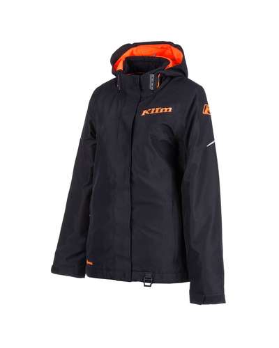Allure Jacket Black - Fiery Coral