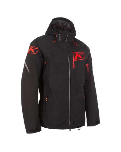 Storm Jacket Black - Fiery Red