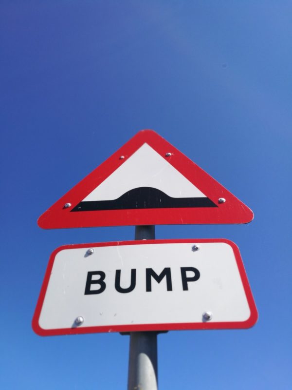 Road sign - bump