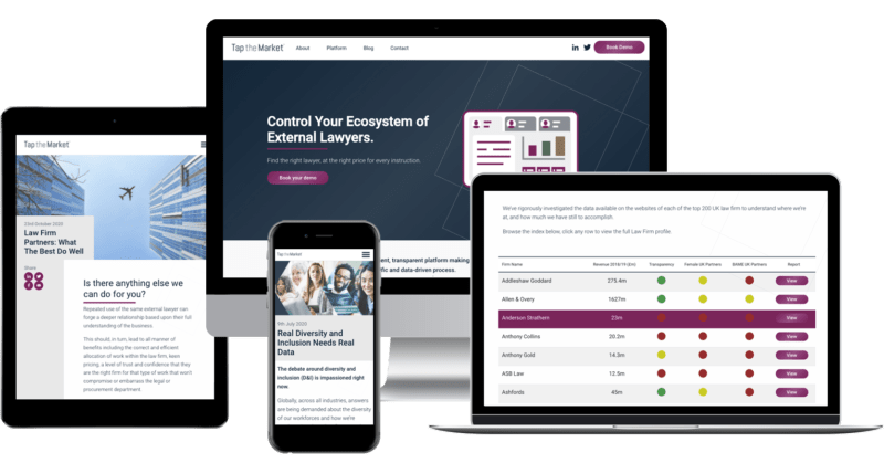 Tap the Market Website and Diversity and Inclusion Index
