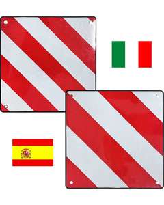 Varningsskylt Spanien & Italien