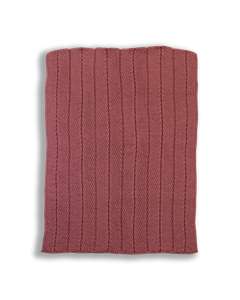 Pläd Stickad Royal kamping