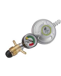 Reducerventil Med Pol Och 8 Mm. 30mbar. Manometer