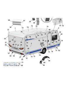 Breddmarkeringslampa bak övre Polar