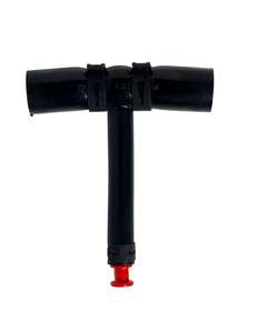 Avtappning, T-formad komplett med klammer