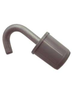 Ändbeslag med krok 22mm