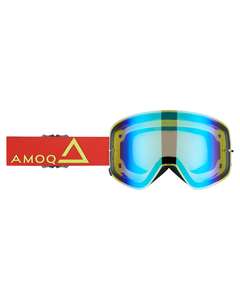 AMOQ Vision Magnetic Crossglasögon Red-HiVis - Gold Mirror