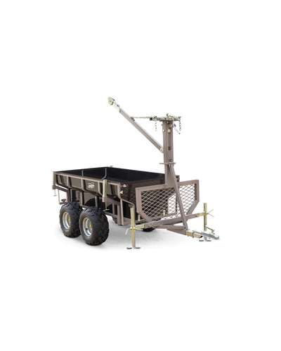Shark atv trailer wood 1500 black