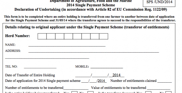 Welsh government single farm payment