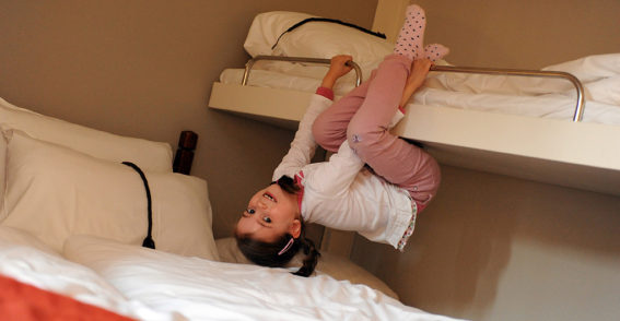 Bunkbed Girl Playing