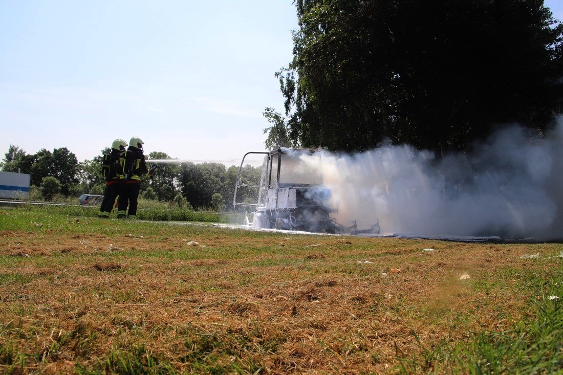 Grasmaaier uitgebrand Rijnsburg