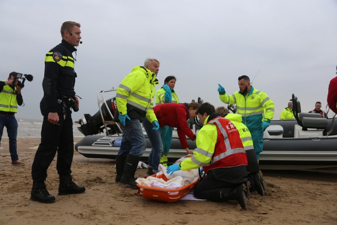 Oefening Springtij hulpdiensten op het strand