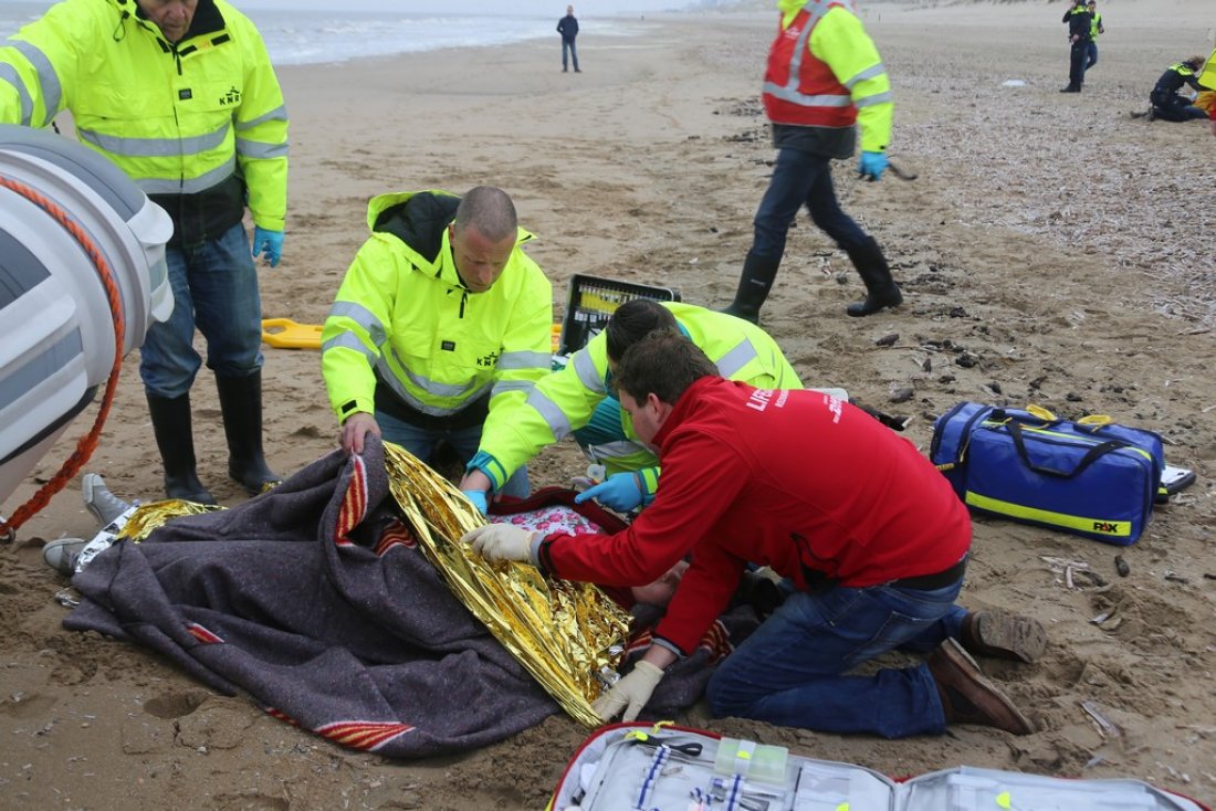 Oefening Springtij hulpdiensten op het strand