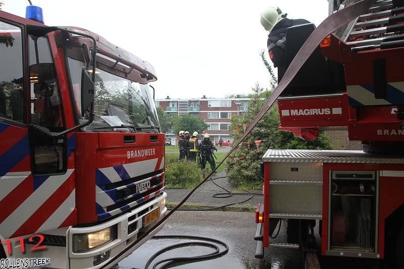 Grote brand Nassaudreef Katwijk (foto update)