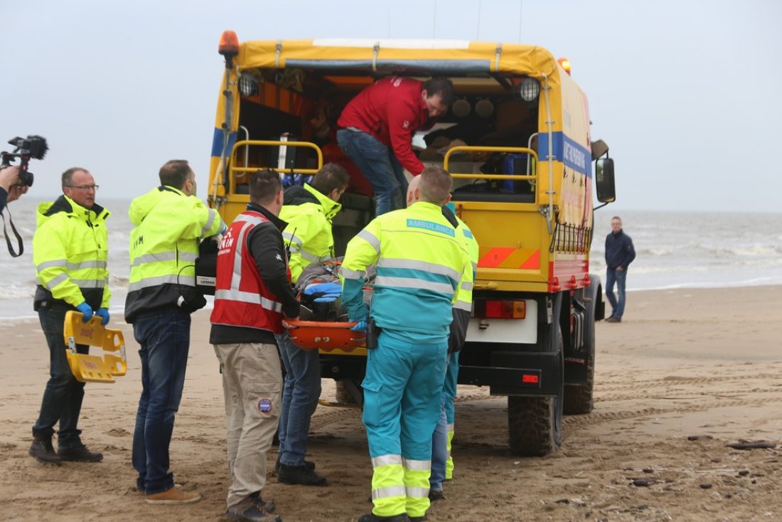 Oefening Springtij hulpdiensten op het strand