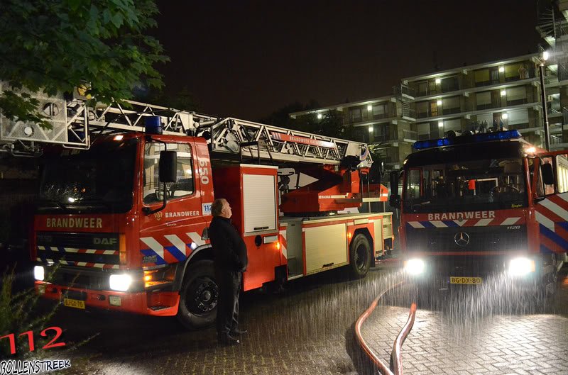 Binnenbrand woning Graaf Florislaan Rijnsburg