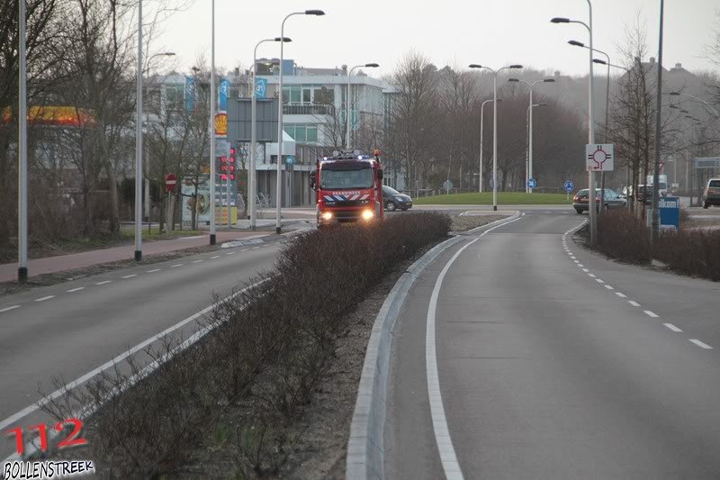 Brandmelding Willem vd Bergh Zwarteweg Noordwijk