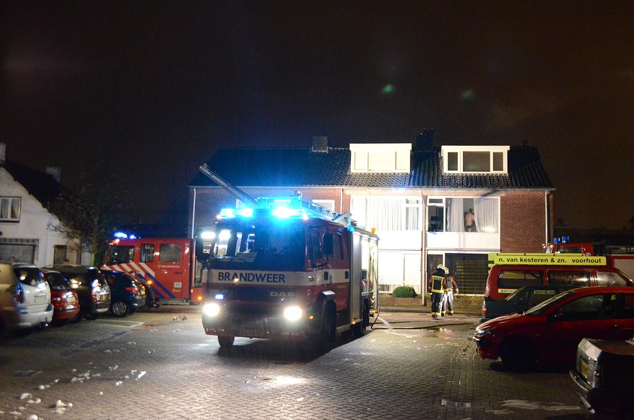 Middelbrand  Prins Bernhardstraat Voorhout